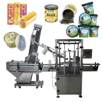 Máy Cấp Và Đóng Nắp Nhựa