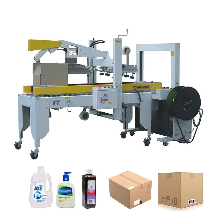 Máy Dán Băng Dính Thùng Carton Tư Động Gấp Mép